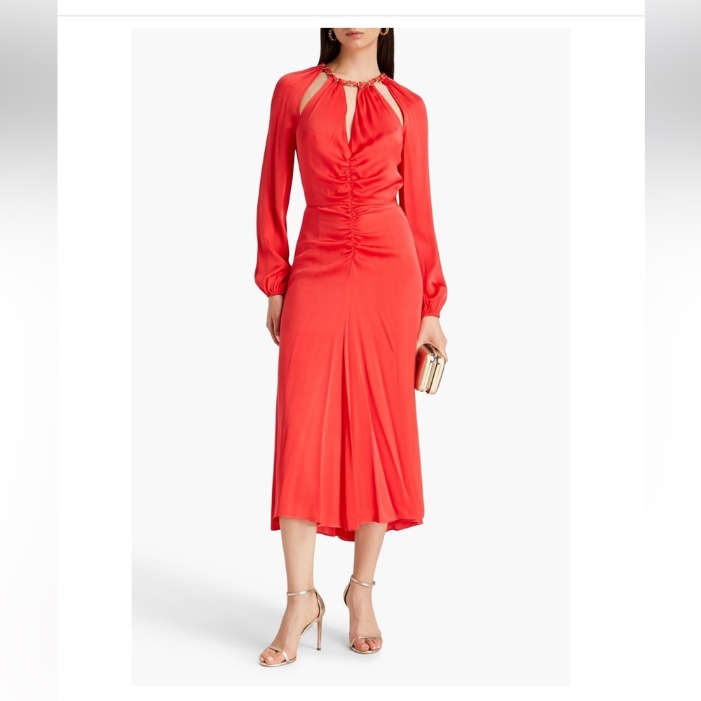 VERONICA BEARD🔥Fayla Silk Blend Midi Dress